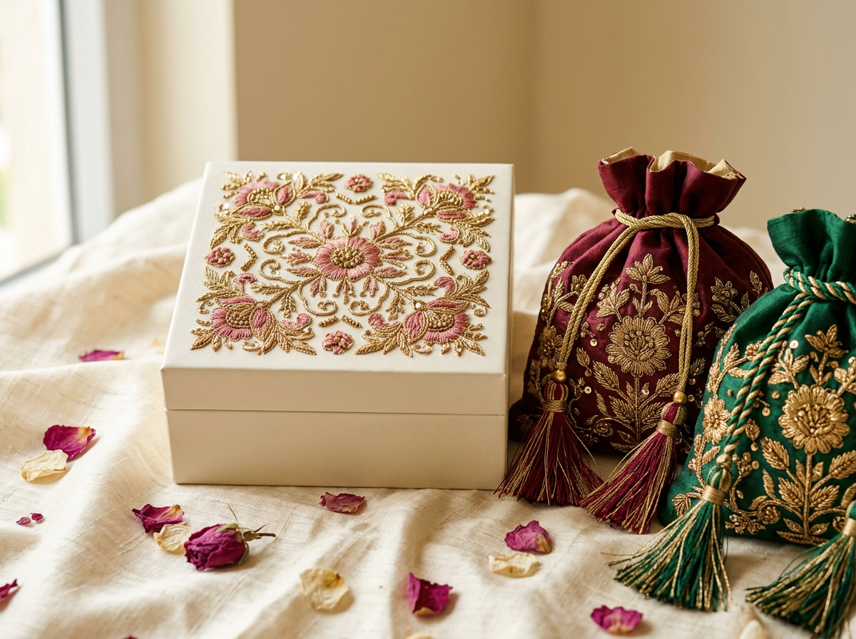 Embroidered Craft Box